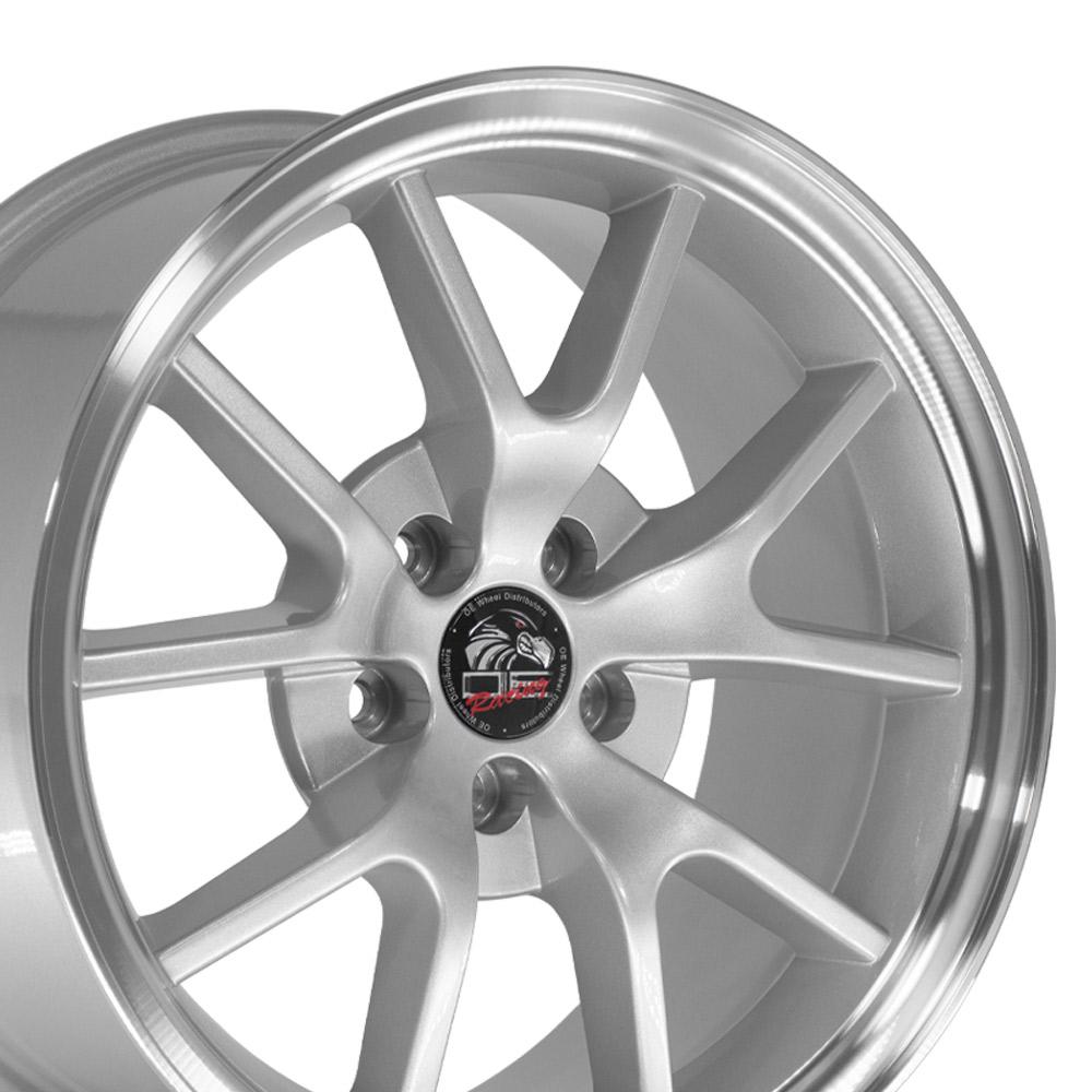 18" Replica FR05 fits Ford Mustang FR500 18x9 Silver