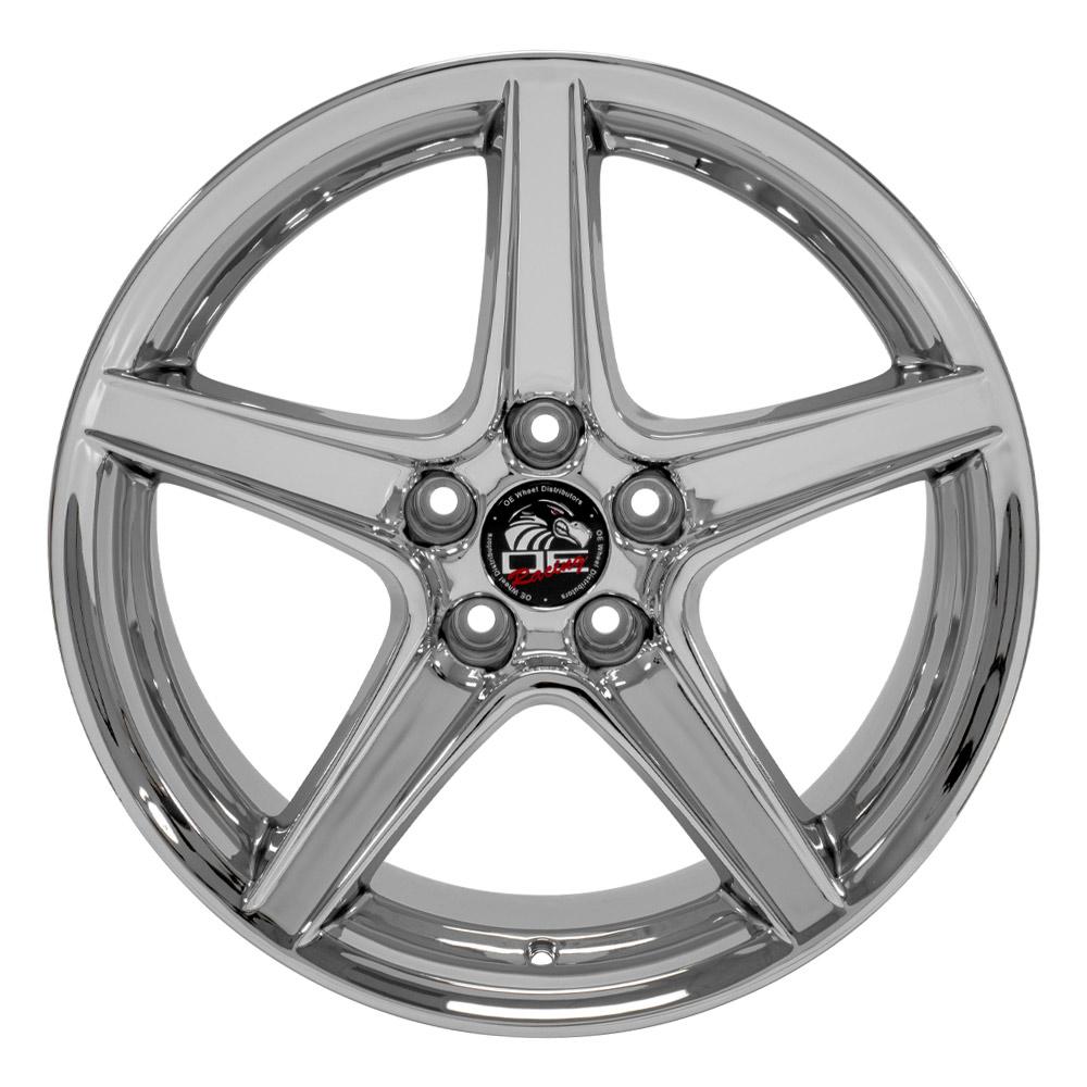 18" Replica FR06B fits Ford Mustang Saleen 18x10 Chrome
