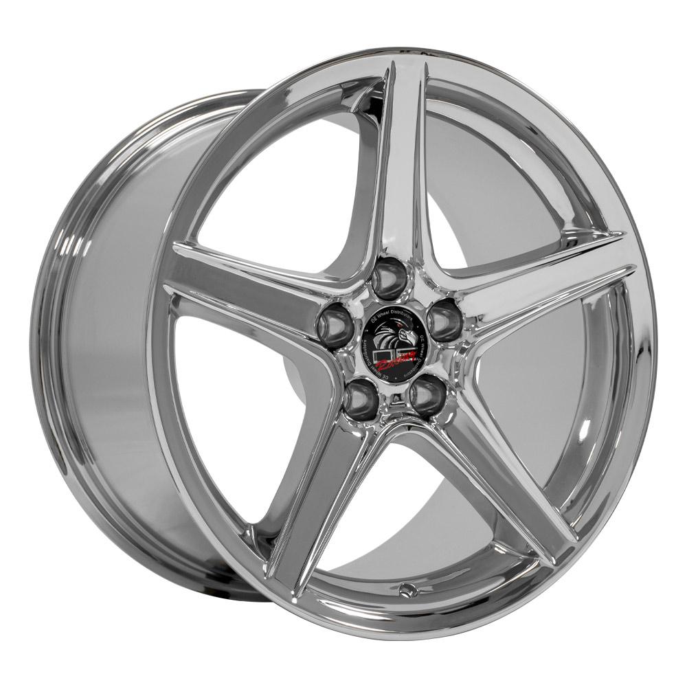 18" Replica FR06B fits Ford Mustang Saleen 18x10 Chrome
