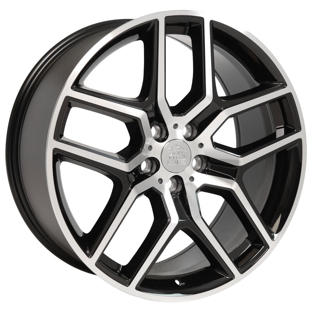 20" Replica FR73 fits Ford Explorer 20x9 Black Mach'd