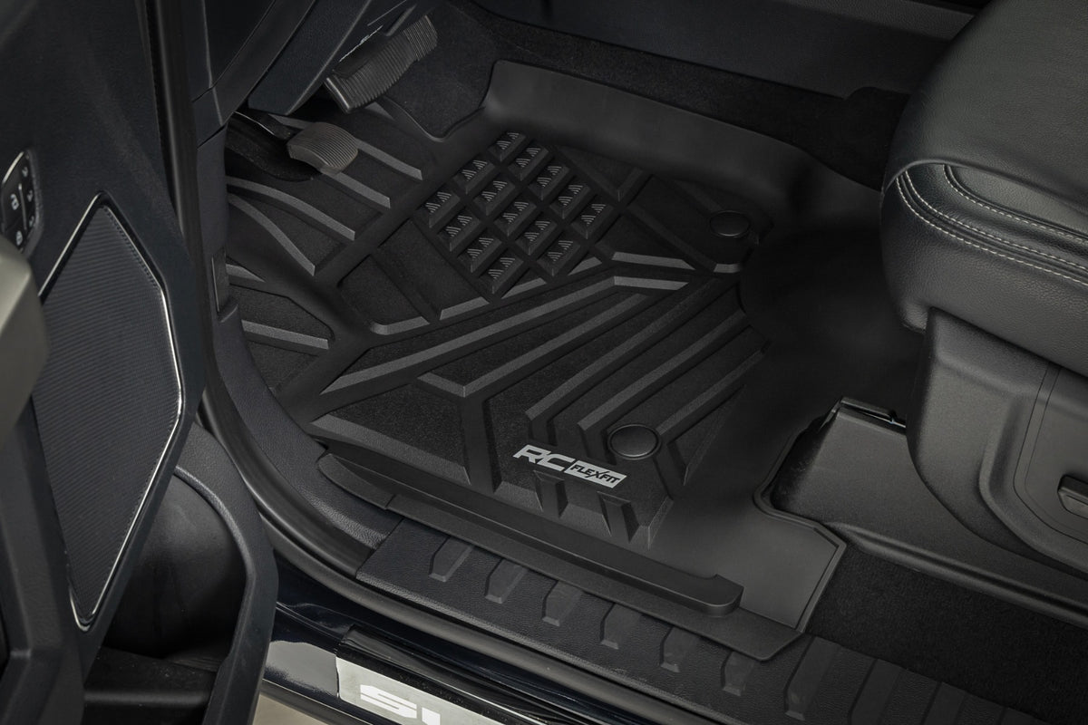 Flex-Fit Floor Mats | Front and Rear | Ford F-250/F-350 Super Duty (17-26)