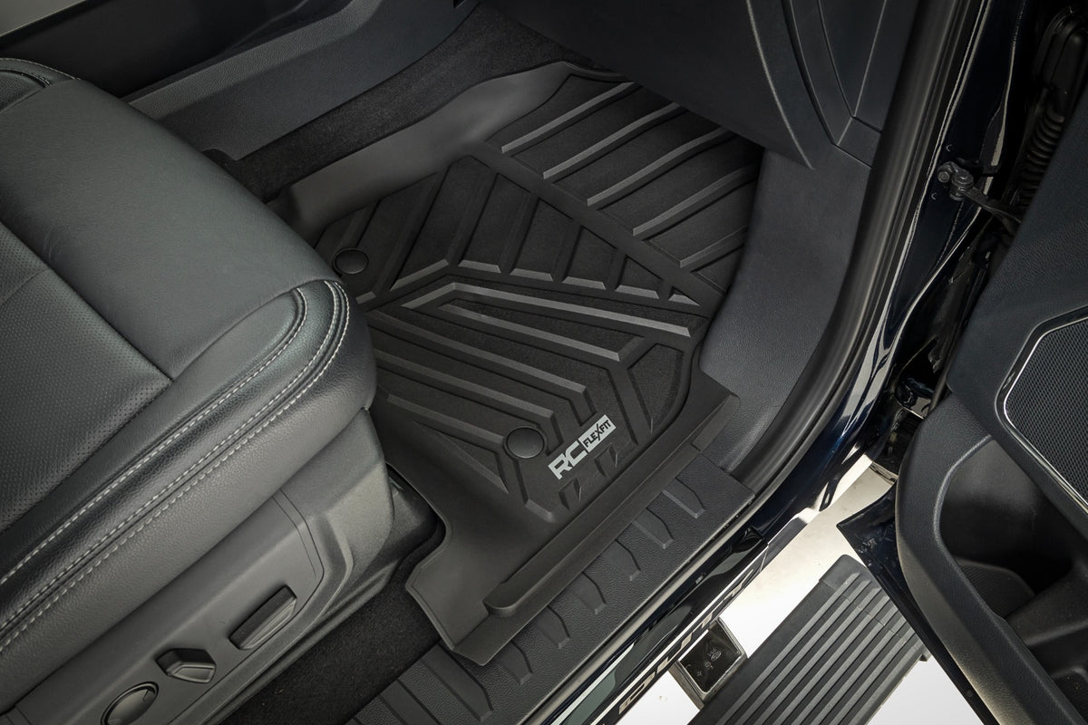 Flex-Fit Floor Mats | Front and Rear | Ford F-250/F-350 Super Duty (17-26)
