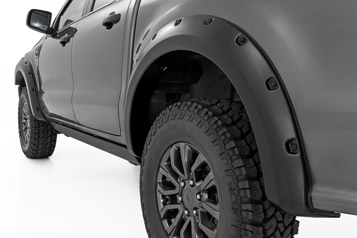 Pocket Fender Flares | G1 Black | 6' Bed | Ford Ranger 2WD/4WD (2019-2023)
