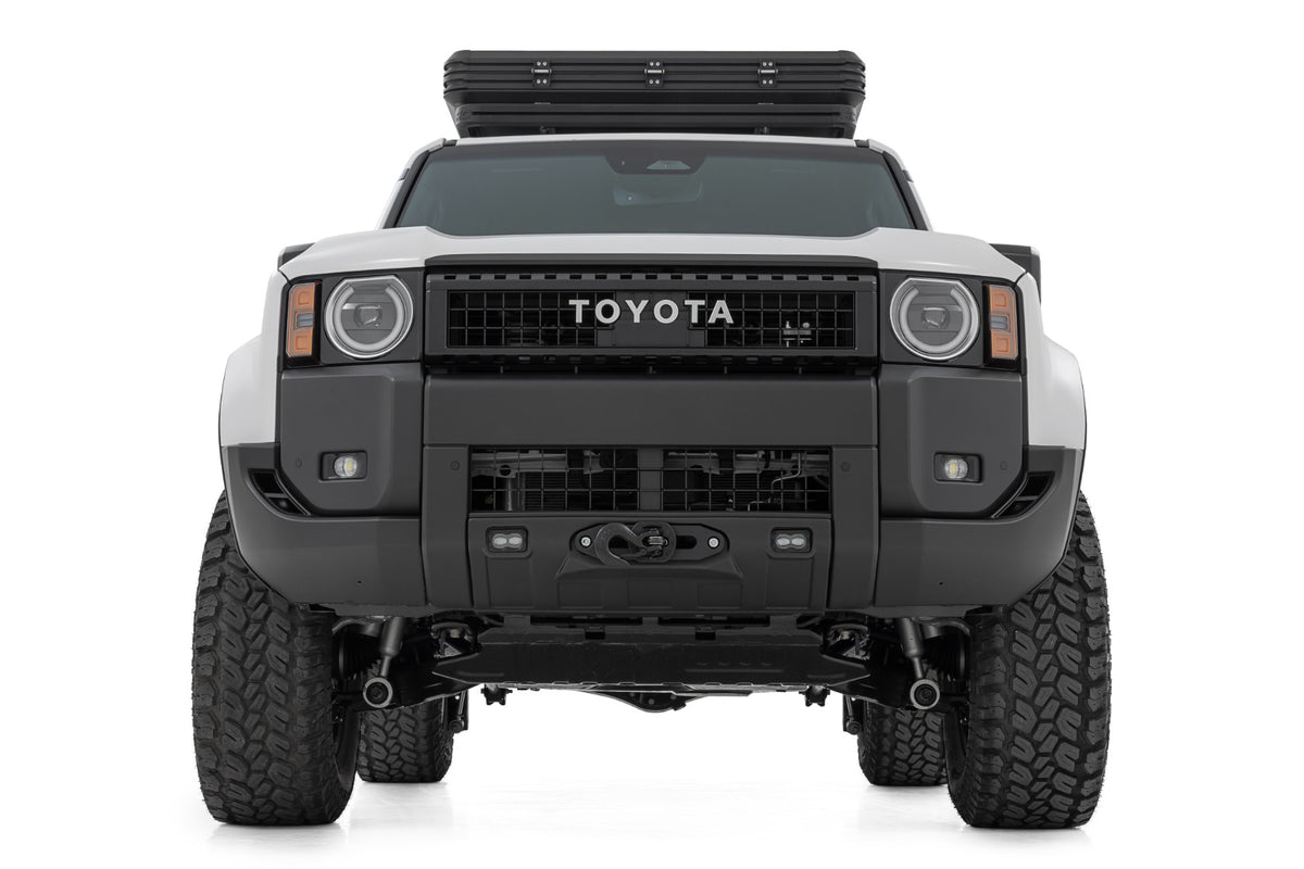 FXS Hidden Winch Mount | White SAE | Fog | Toyota Land Cruiser 4WD (24-26)