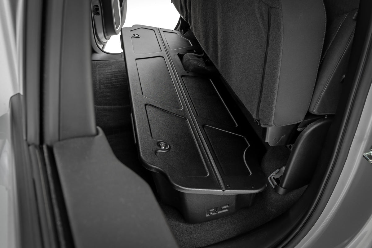 Under Seat Storage with Locking Lid | Double Cab | Chevy/GMC 1500/2500HD/3500HD (19-26)