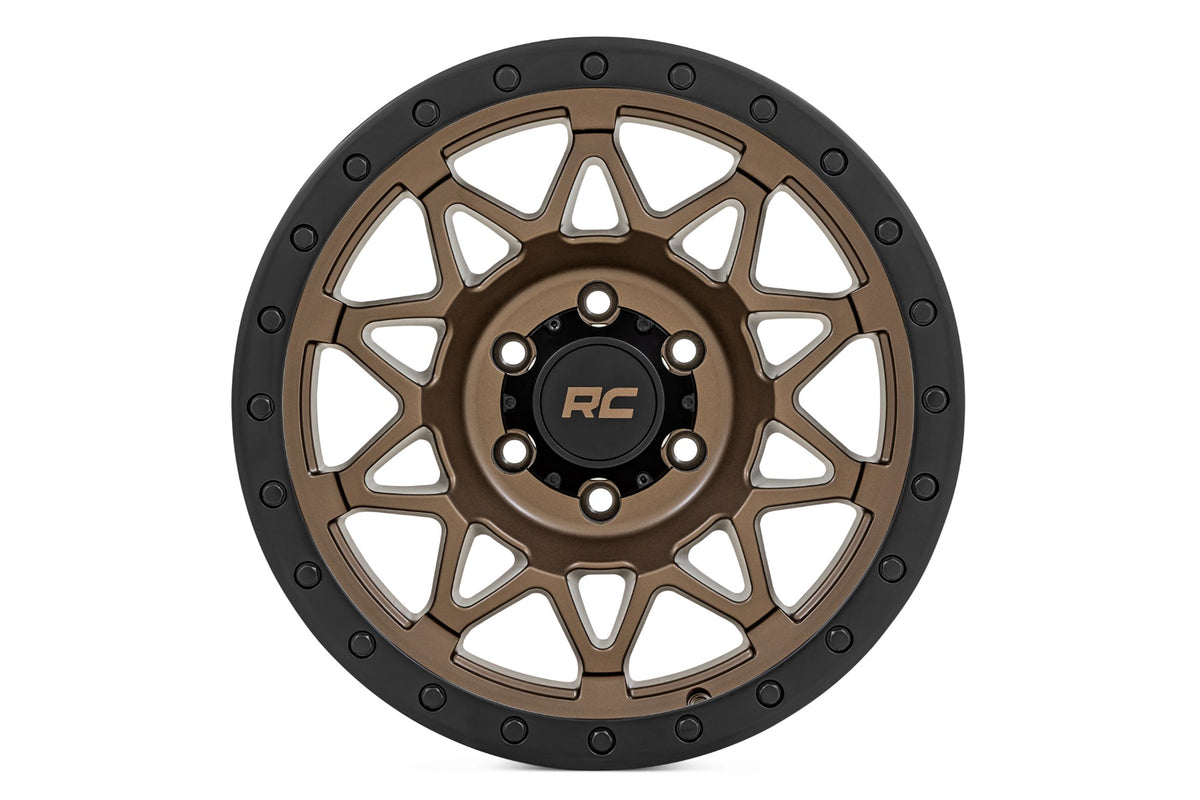 Rough Country 78 Series Wheel | Simulated Beadlock | Bronze/Black | 17x8.5 | 6x5.5 | +0mm