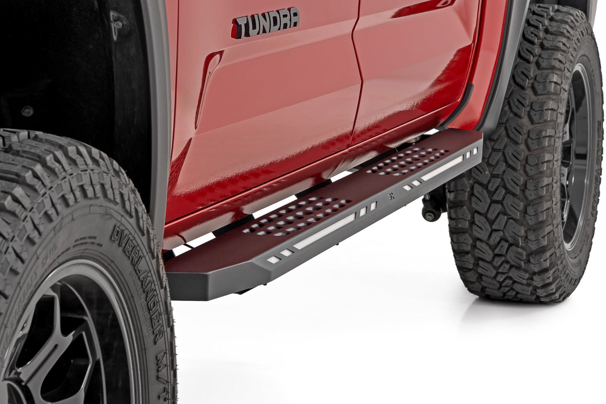 AC2 Running Boards | Amber/White | CrewMax | Toyota Tundra 2WD/4WD (22-26)