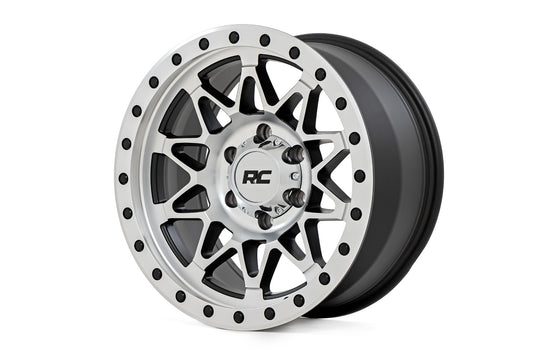Rough Country 78 Series Wheel | Simulated Beadlock | Full Machine | 18x9 | 6x5.5 | -12mm