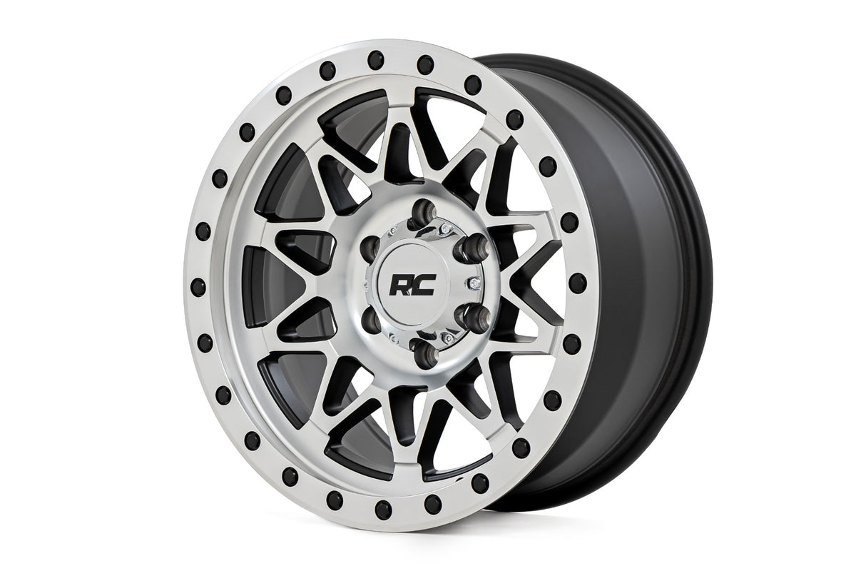 Rough Country 78 Series Wheel | Simulated Beadlock | Full Machine | 18x9 | 6x5.5 | +0mm