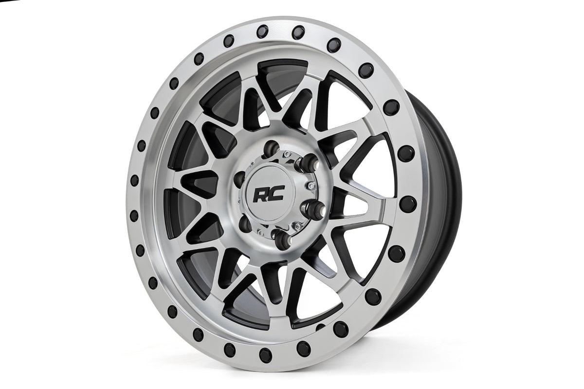 Rough Country 78 Series Wheel | Simulated Beadlock | Full Machine | 18x9 | 6x5.5 | -12mm