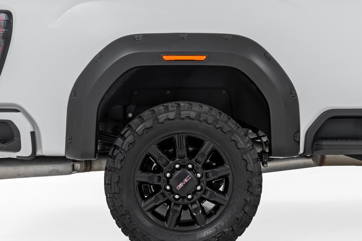Pocket Fender Flares | 5IS Silver Ice | GMC Sierra 2500 HD/Sierra 3500 HD (20-26)