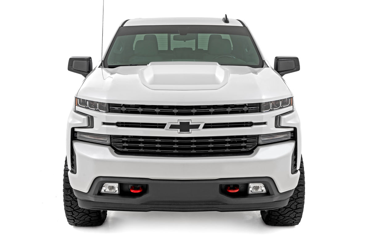 Hood Scoop | GAZ Summit White | Chevy Silverado 1500 2WD/4WD (2019-2026)