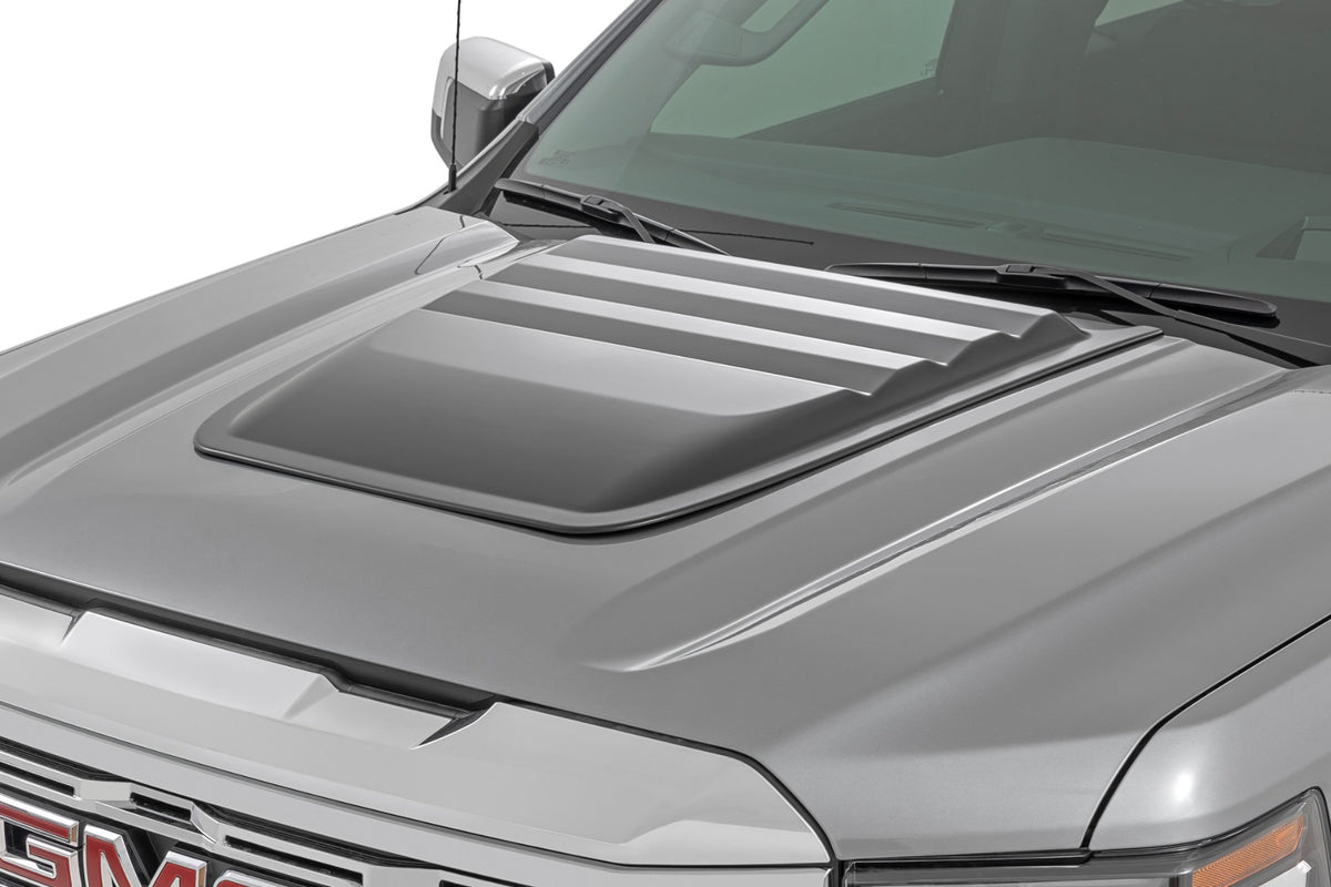 Hood Scoop | G1K Stone Blue | GMC Sierra 1500 2WD/4WD (2019-2026)