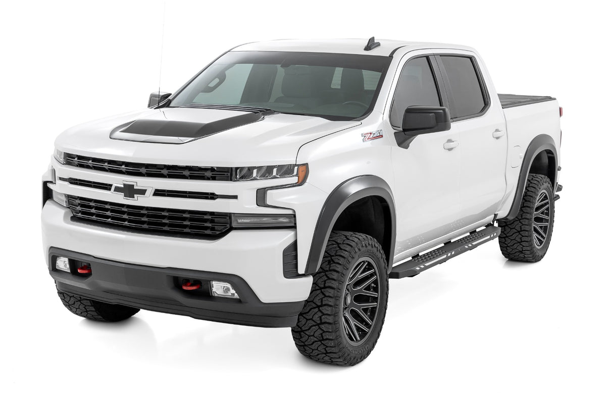 AC2 Running Boards | Amber/White | Crew Cab | Chevy/GMC 1500/2500HD/3500HD (19-26)