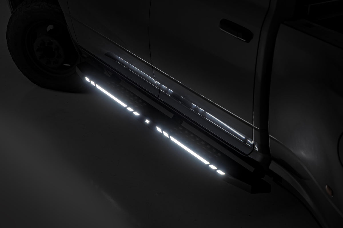 AC2 Running Boards | Amber/White | Crew Cab | Ram 1500/2500/3500 2WD/4WD (2010-2025 & Classic)