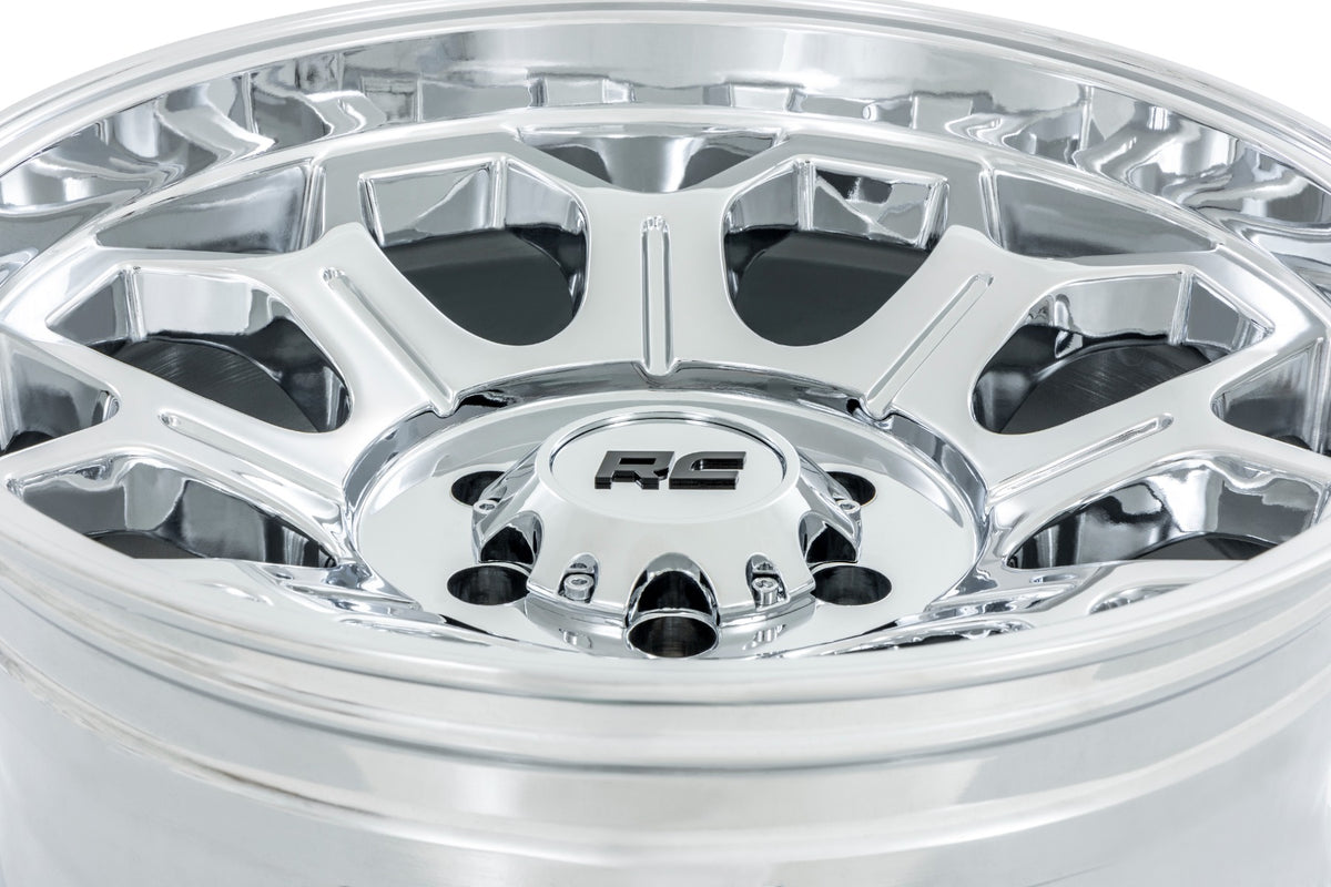 Rough Country 77 Series Wheel | One-Piece |Chrome | 22x12 | 8x6.5 | -44mm