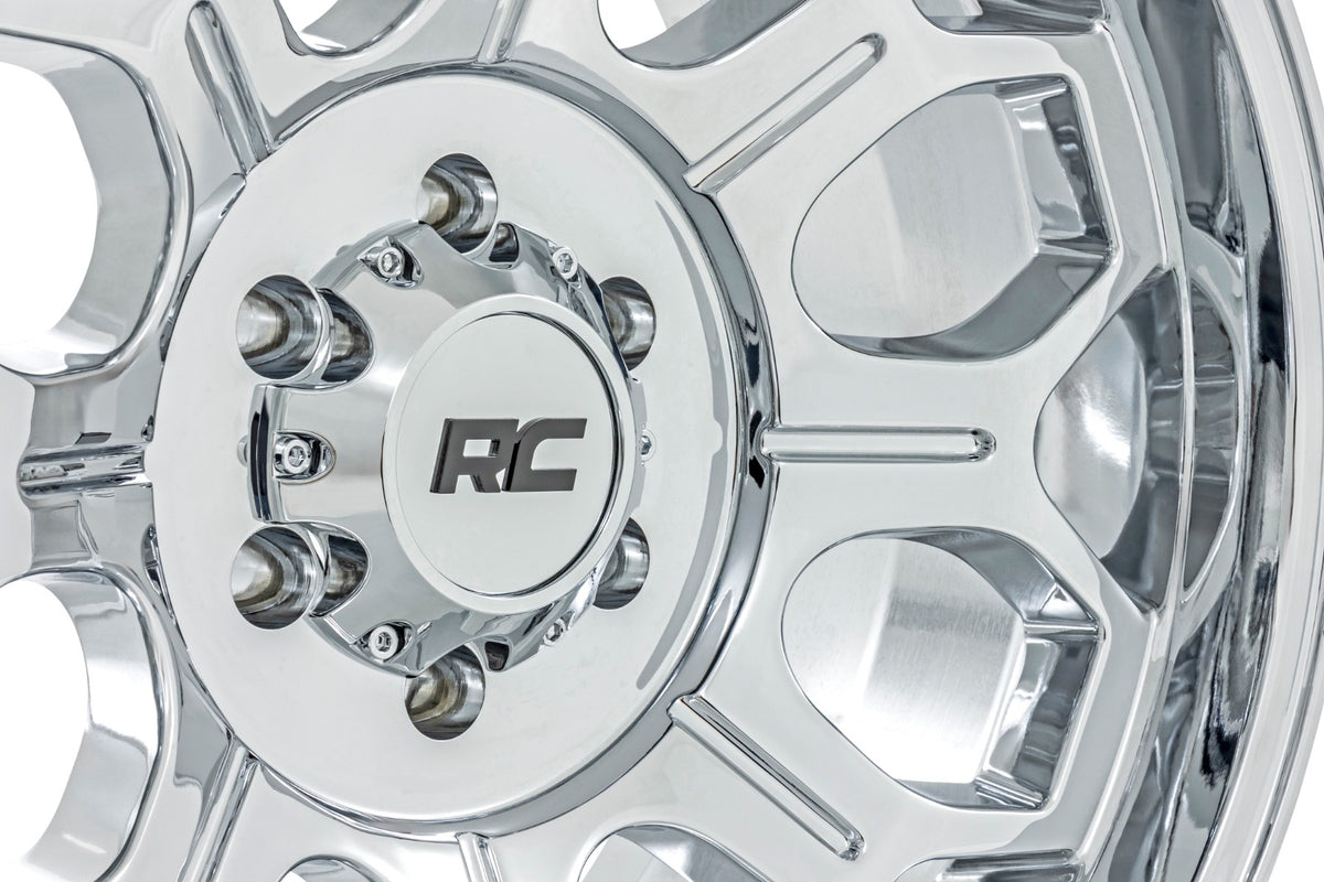 Rough Country 77 Series Wheel | One-Piece |Chrome | 22x12 | 6x135 | -44mm