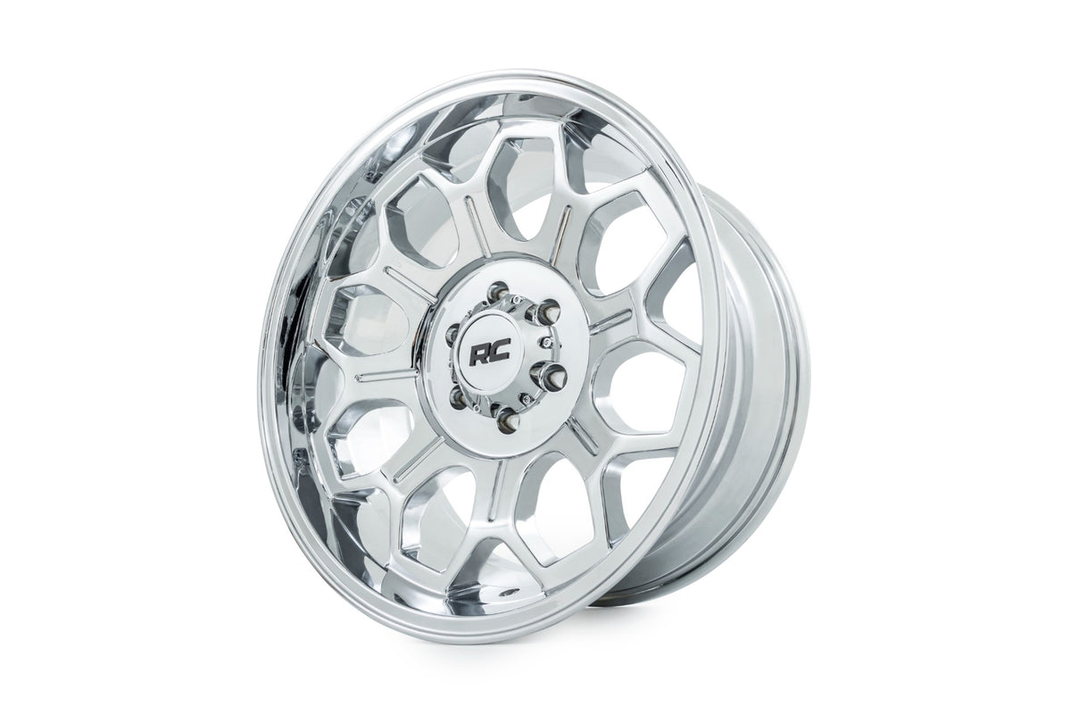 Rough Country 77 Series Wheel | One-Piece |Chrome | 22x12 | 6x135 | -44mm