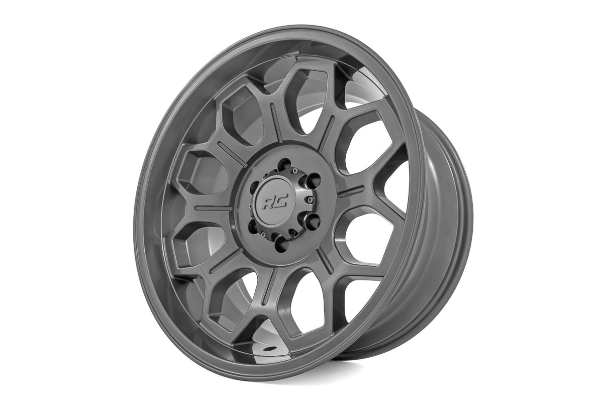 Rough Country 77 Series Wheel | One-Piece | Gunmetal Gray | 20x9 | 6x135 | +18mm