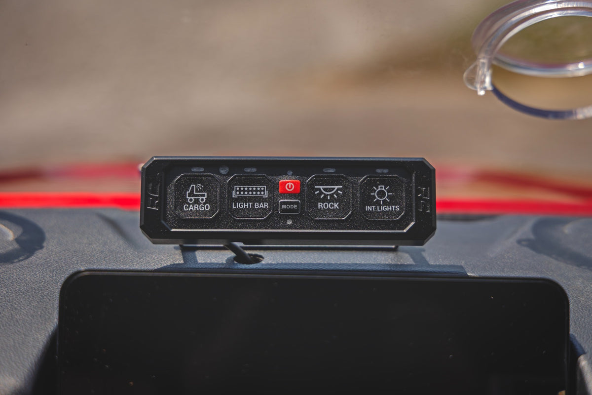 4 Gang Switch Panel | RGB Backlit Buttons | Multifunction Modes