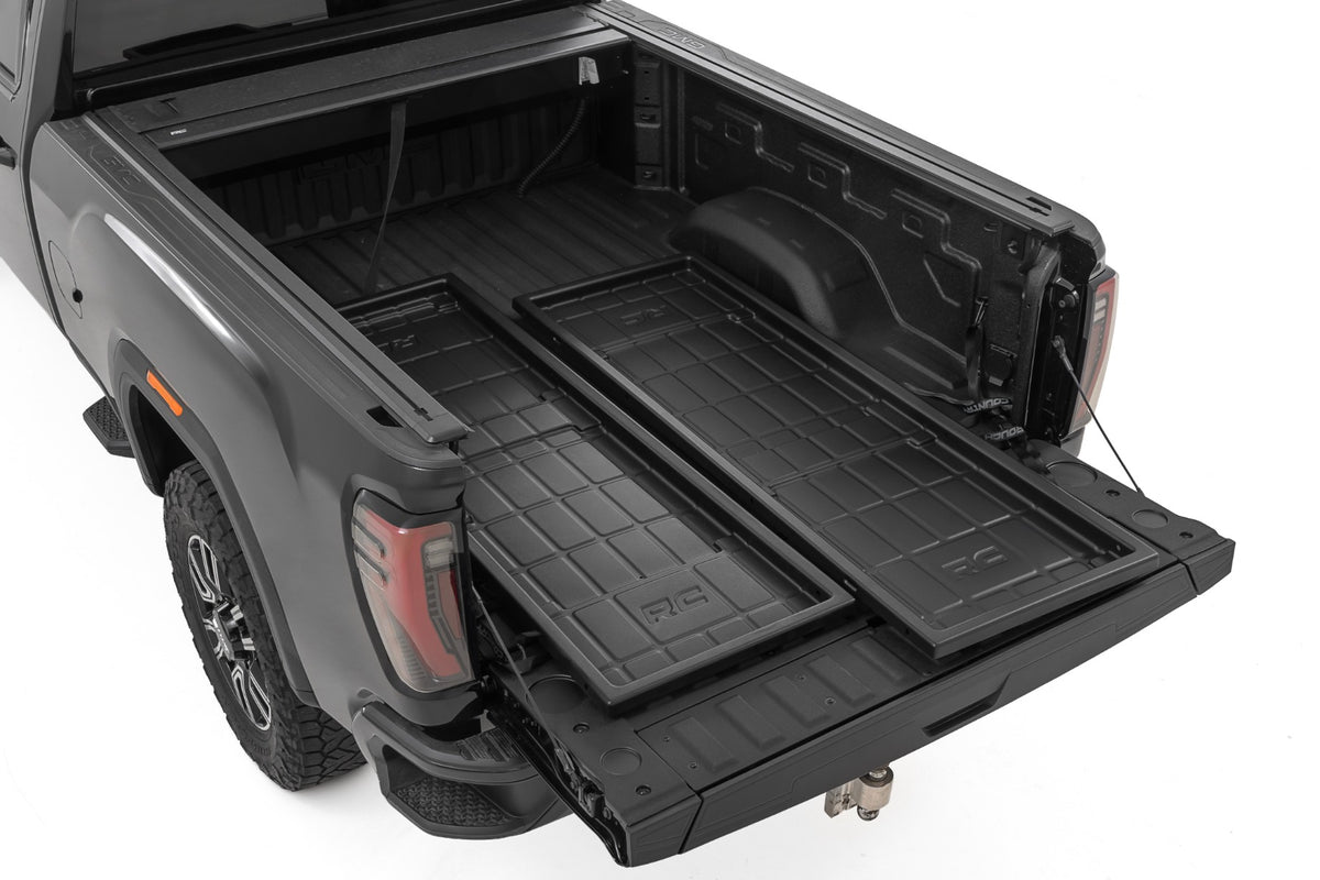 Slide-Out Truck Bed Cargo Trays | Fits 6'7"–6'10" Beds | Easy Tailgate Access