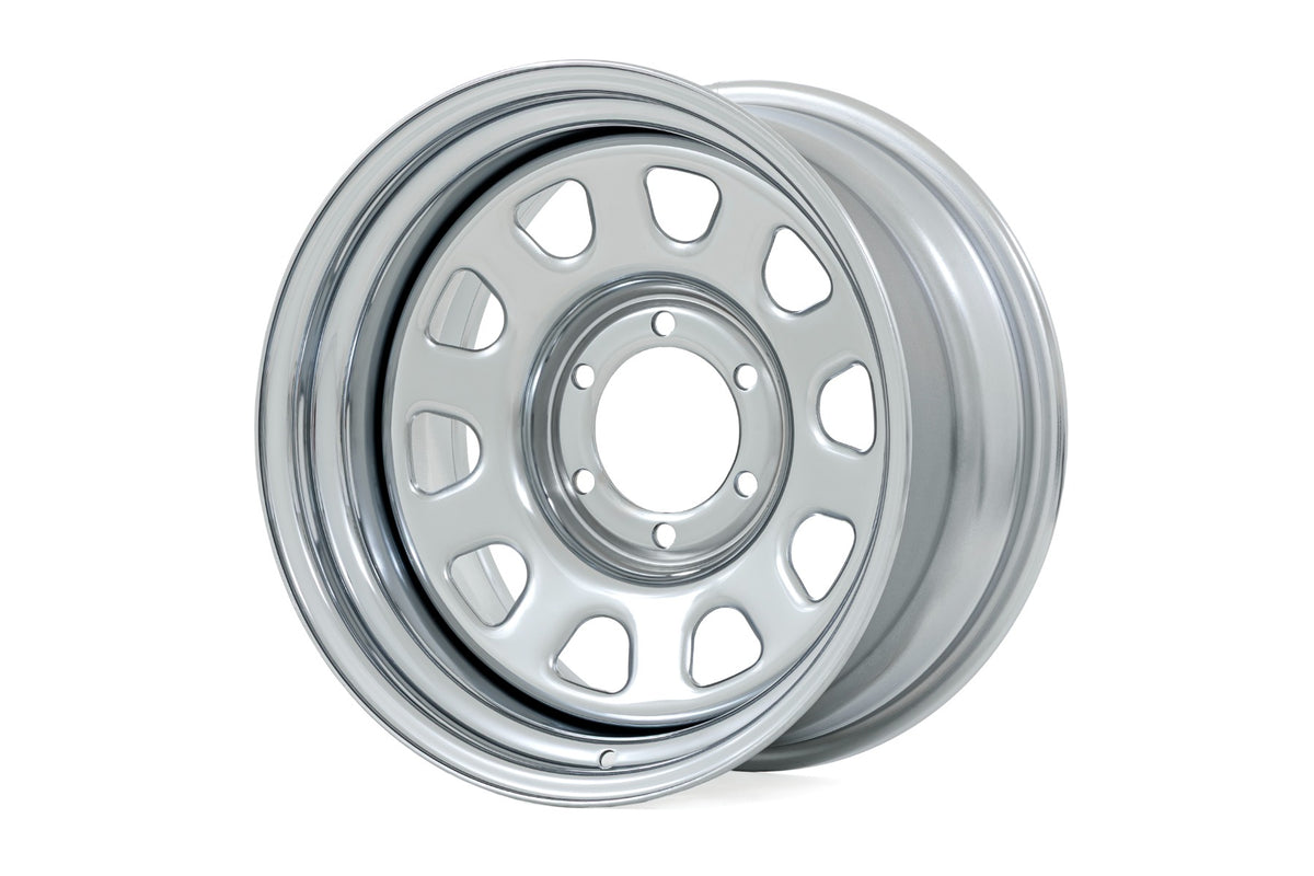 Steel Wheel | Chrome | 17x9 | 5x5 | 3.30 Bore | -12