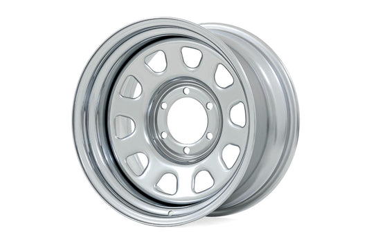 Steel Wheel | Chrome | 17x9 | 5x5 | 3.30 Bore | -12