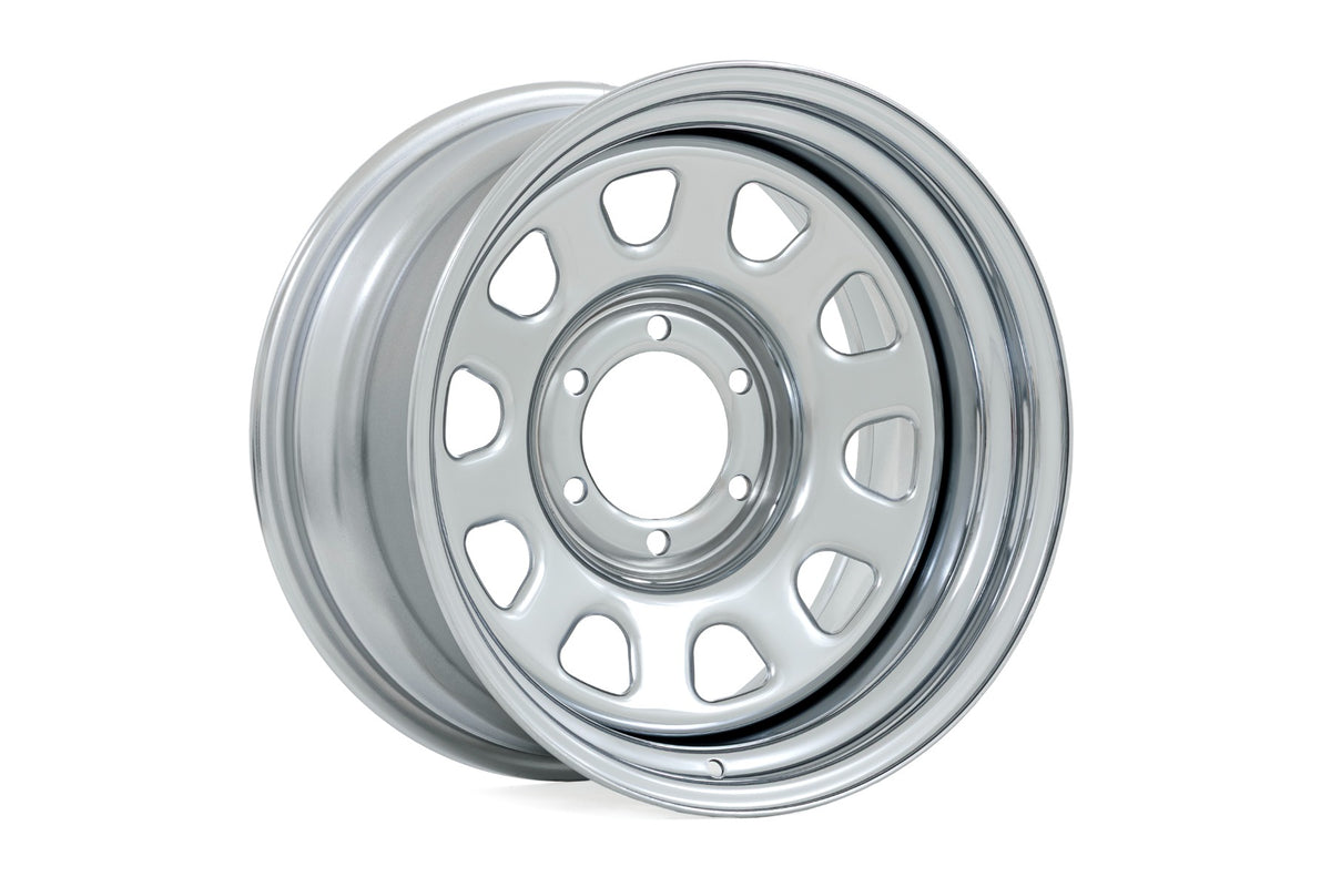 Steel Wheel | Chrome | 15x8 | 5x5.5 | 4.25 Bore | -19mm