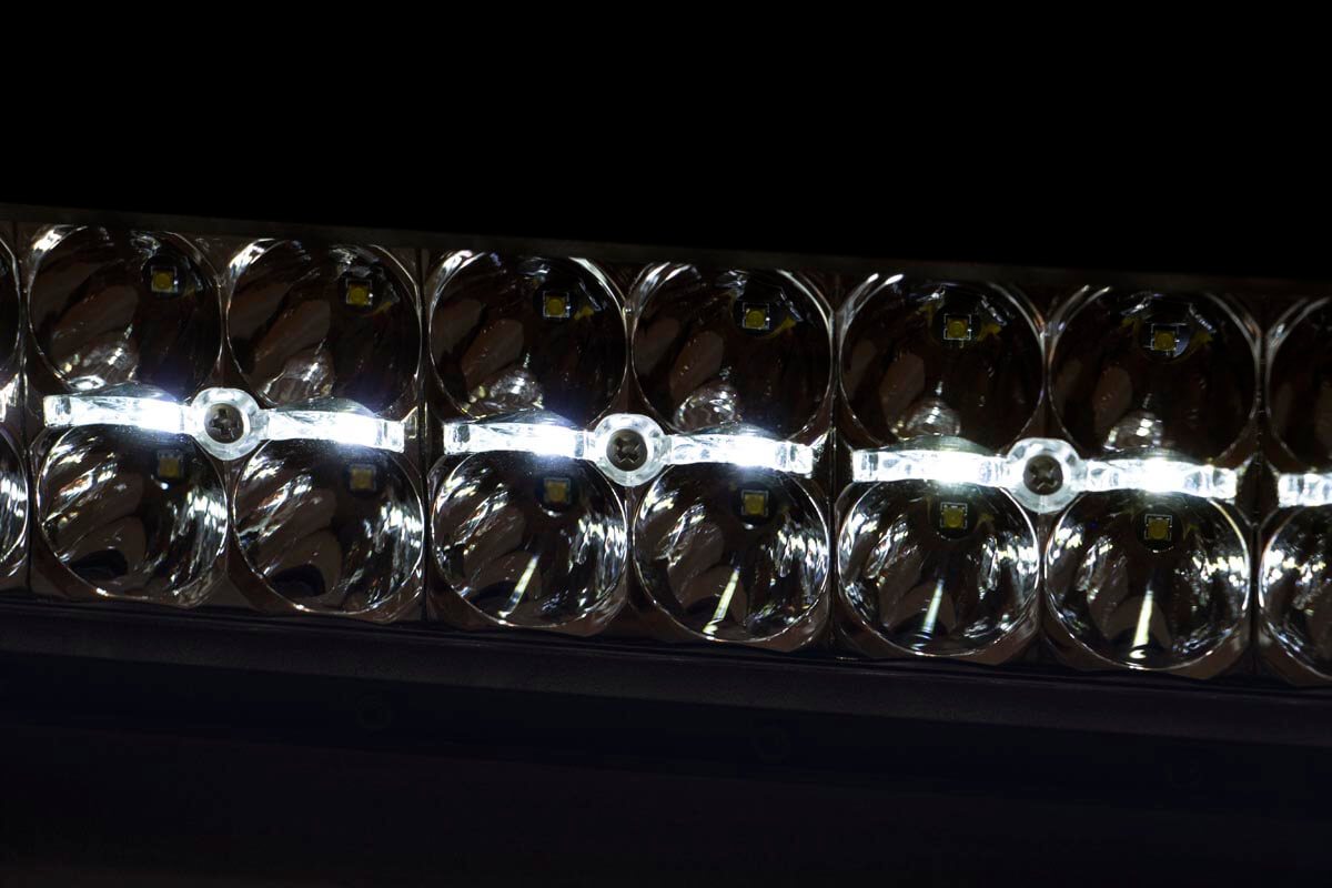 12 Inch Black Series LED Light Bar | Dual Row | White DRL