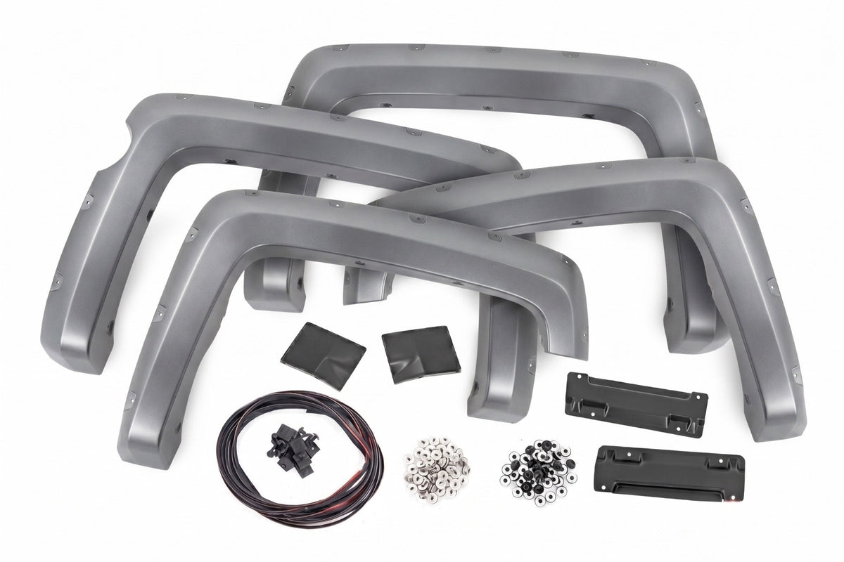 Pocket Fender Flares | 5'9" Bed | G9K Satin Steel | Chevy Silverado 1500 (14-18 & Classic)