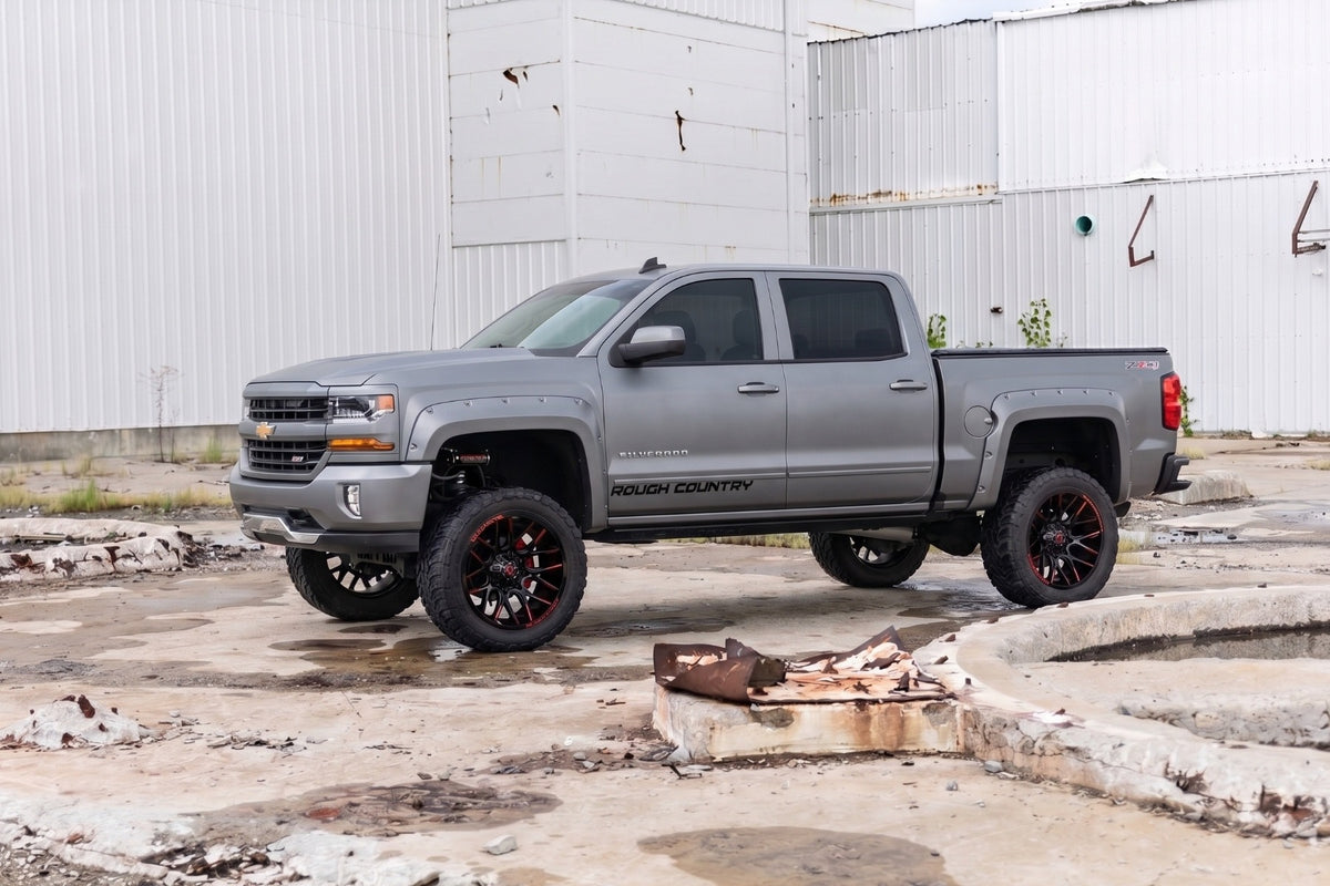 Pocket Fender Flares | 5'9" Bed | G9K Satin Steel | Chevy Silverado 1500 (14-18 & Classic)