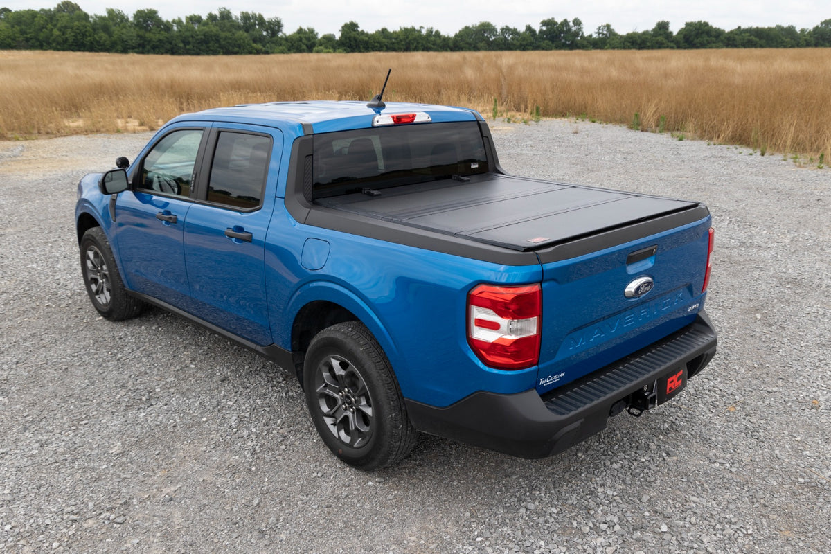 Hard Tri-Fold Flip Up Bed Cover | 4'6" Bed | Ford Maverick 2WD/4WD (22-26)