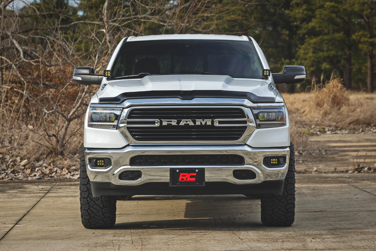 LED Fog Light Kit | 3.5 Inch Round Black Series | Amber DRL | Ram 1500 (2019-2024)