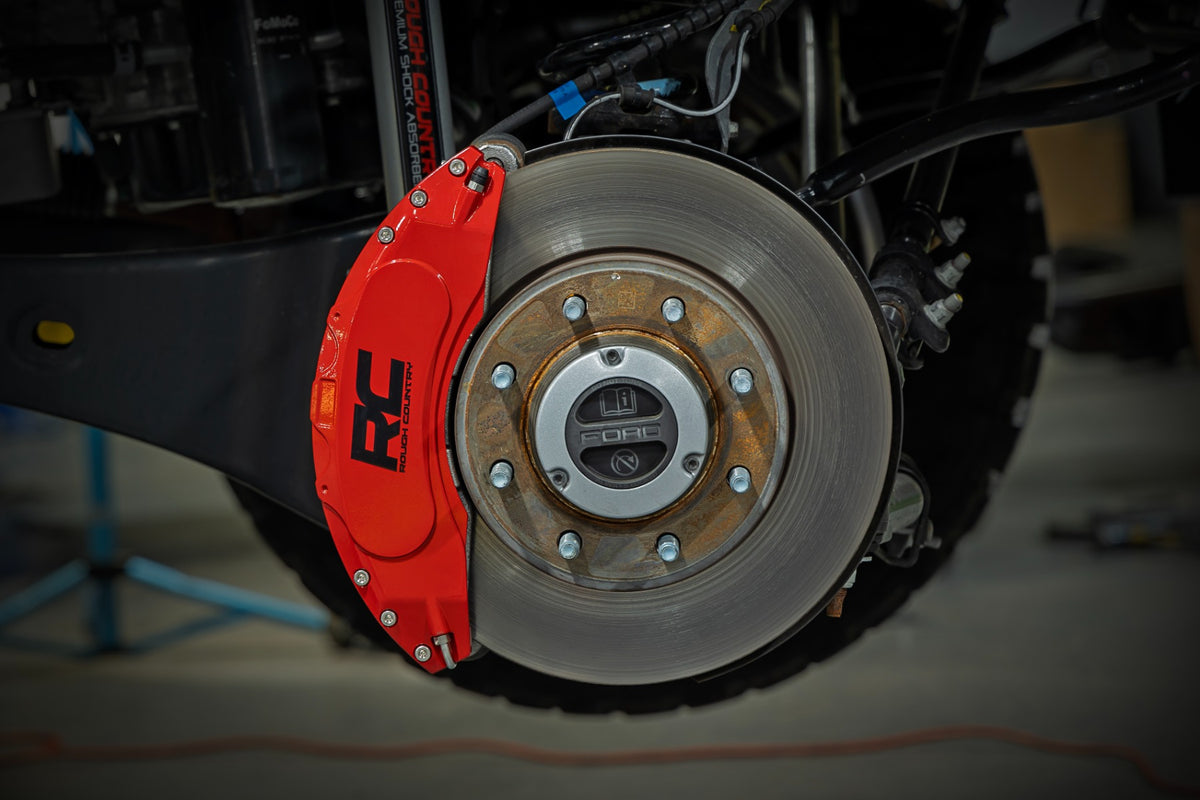 Caliper Covers | Front and Rear | Red | Ford F-250/F-350 Super Duty (23-26)