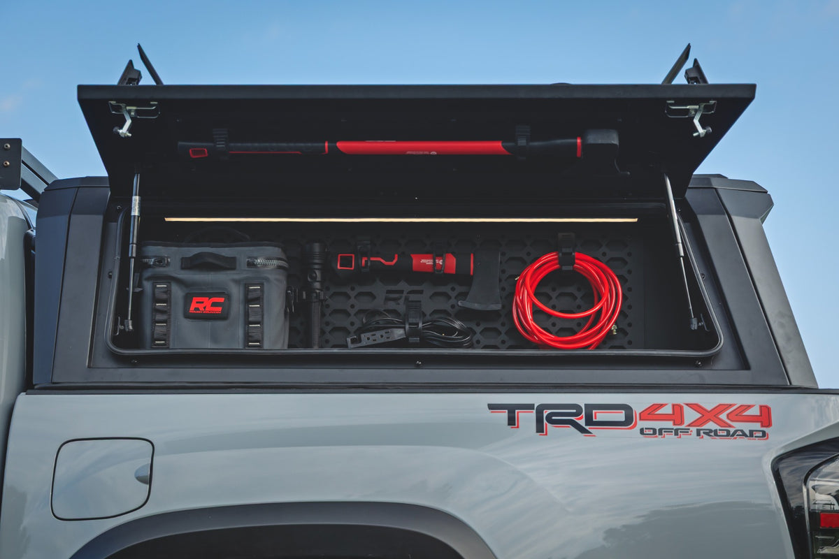 Bed Cap Molle Panel Side Storage Bin | Drivers Side | Toyota Tacoma (16-23)