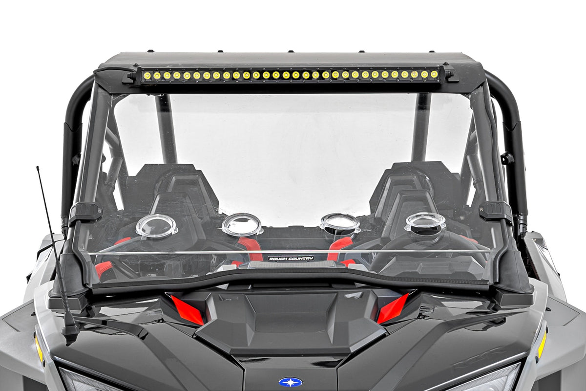 30" Single Row Light Mount | Front | Black Series | Polaris RZR Turbo R