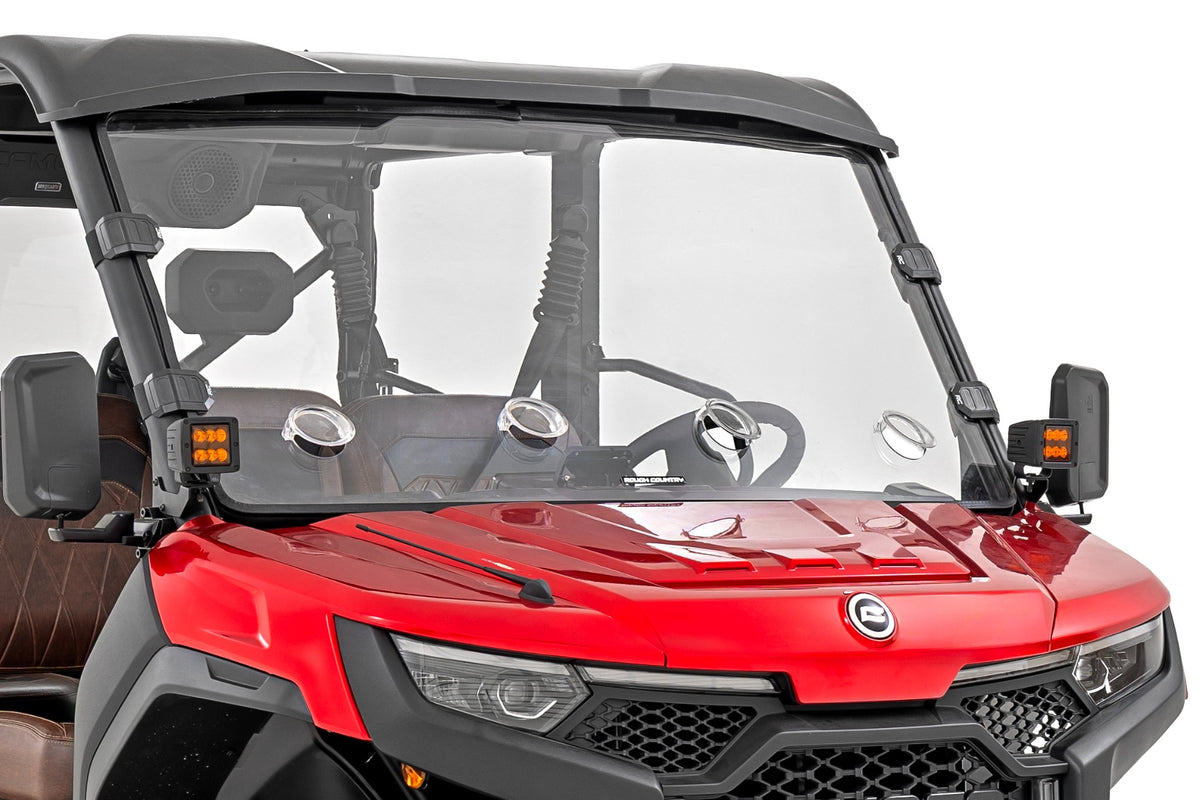 Vented Full Windshield | Scratch Resistant | CFMOTO UFORCE U10 Pro