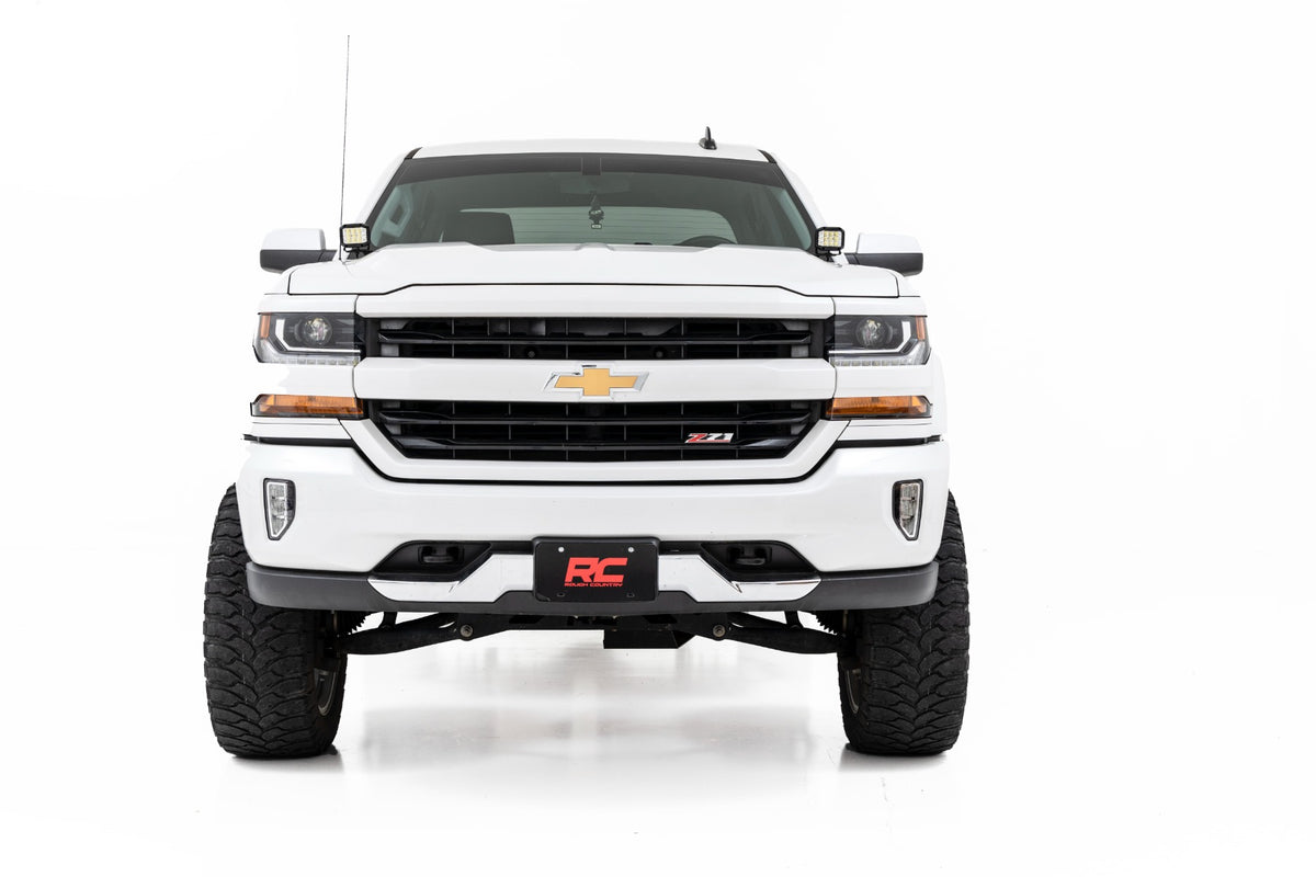 LED Ditch Light Kit | 3in OSRAM Pair | Wide | Chevy/GMC 1500 (14-18 & Classic)