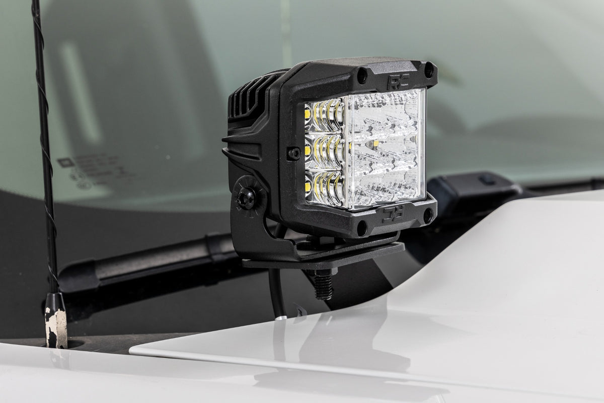 LED Ditch Light Kit | 3in OSRAM Pair | Wide | Chevy/GMC 1500 (14-18 & Classic)