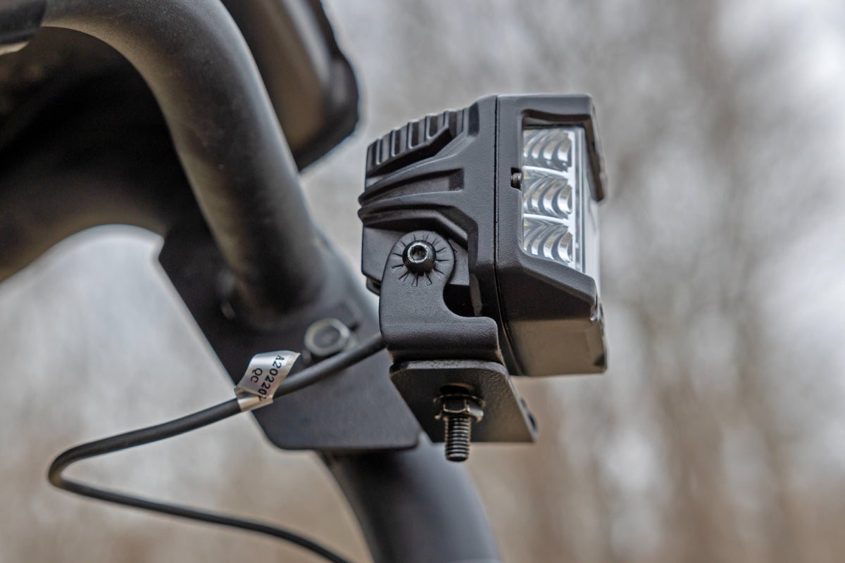 LED Light | Rear Mount | 2" Black Pair | Spot | Kawasaki Teryx 4 1000/Teryx 800