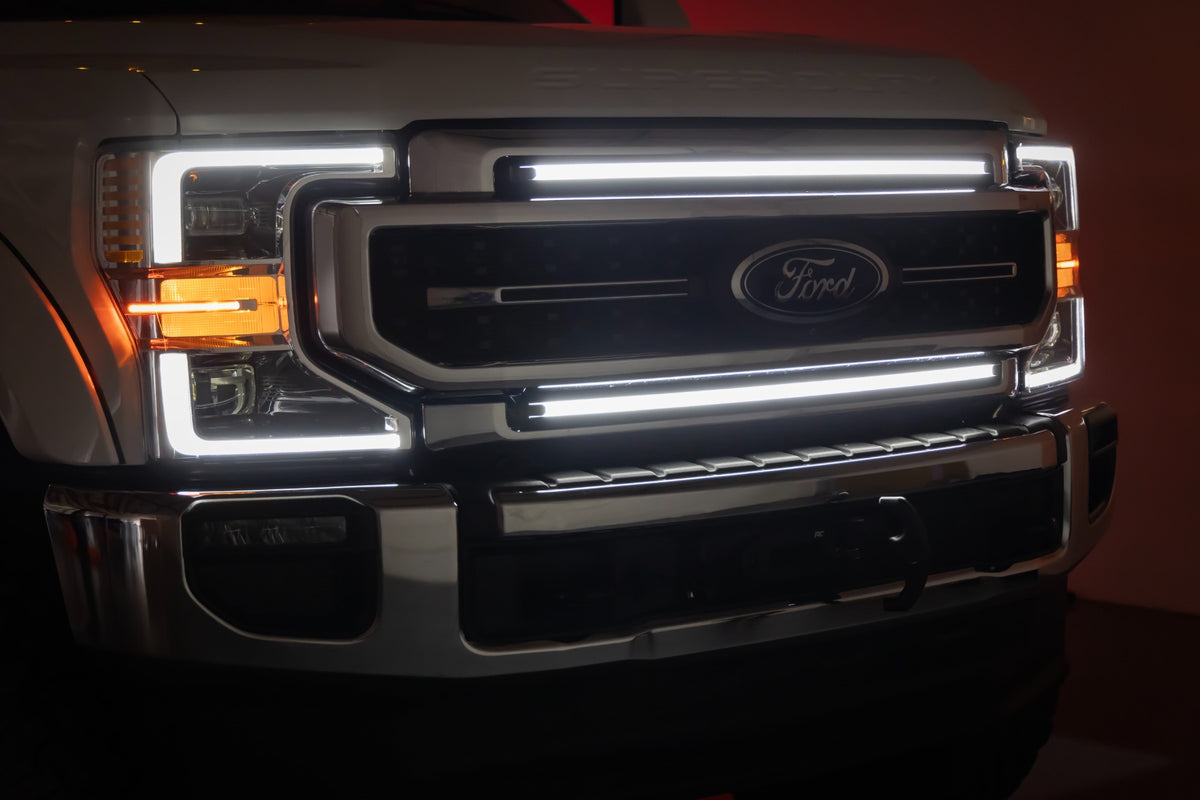LED Light Kit | Grille Mount | 30 Inch DRL | Ford F-250/F-350 Super Duty (17-22)