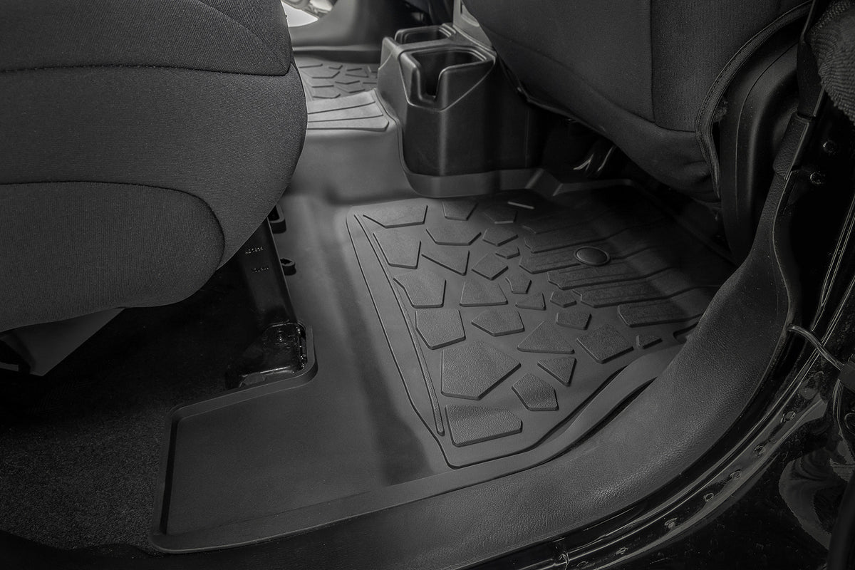 Flex Fit Floor Mats | FR & RR | 4 Door | Jeep Wrangler Unlimited 4WD (18-26)