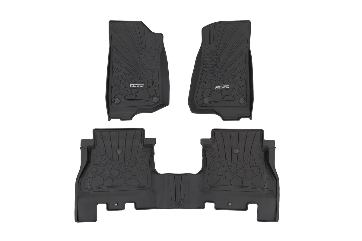 Flex Fit Floor Mats | FR & RR | 4 Door | Jeep Wrangler Unlimited 4WD (18-26)