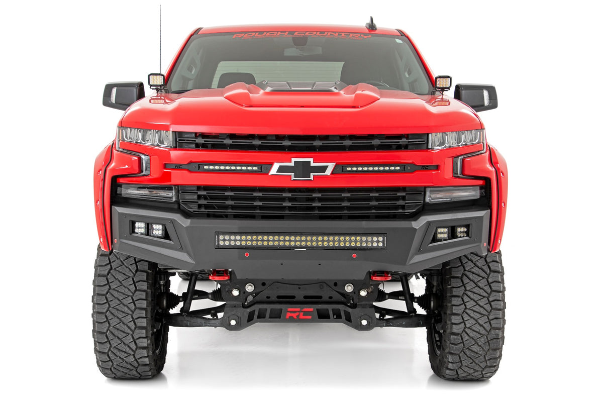 LED Light Kit | Ditch Mount | 2" Black Pair | White DRL | Chevy Silverado 1500 (19-26)