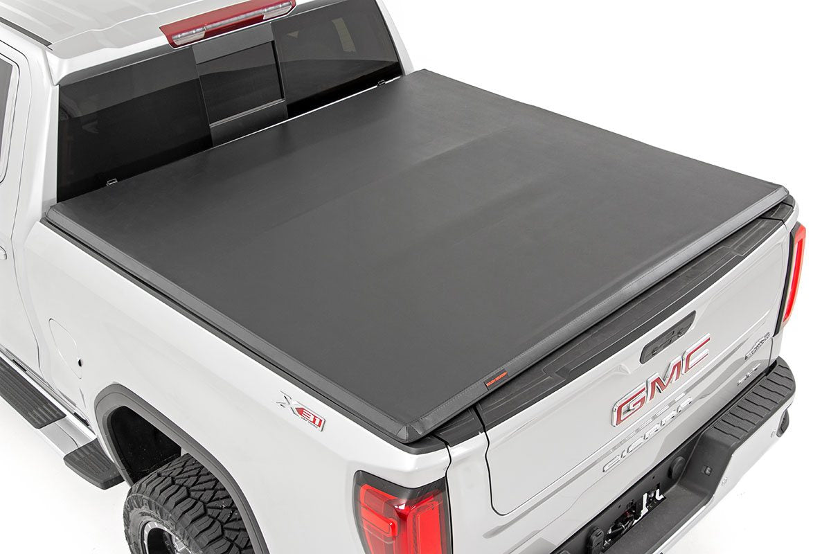 Soft Tri-Fold Bed Cover | 6'7" Bed | Chevy/GMC Sierra 1500 (19-26)/Silverado 1500 (19-26)