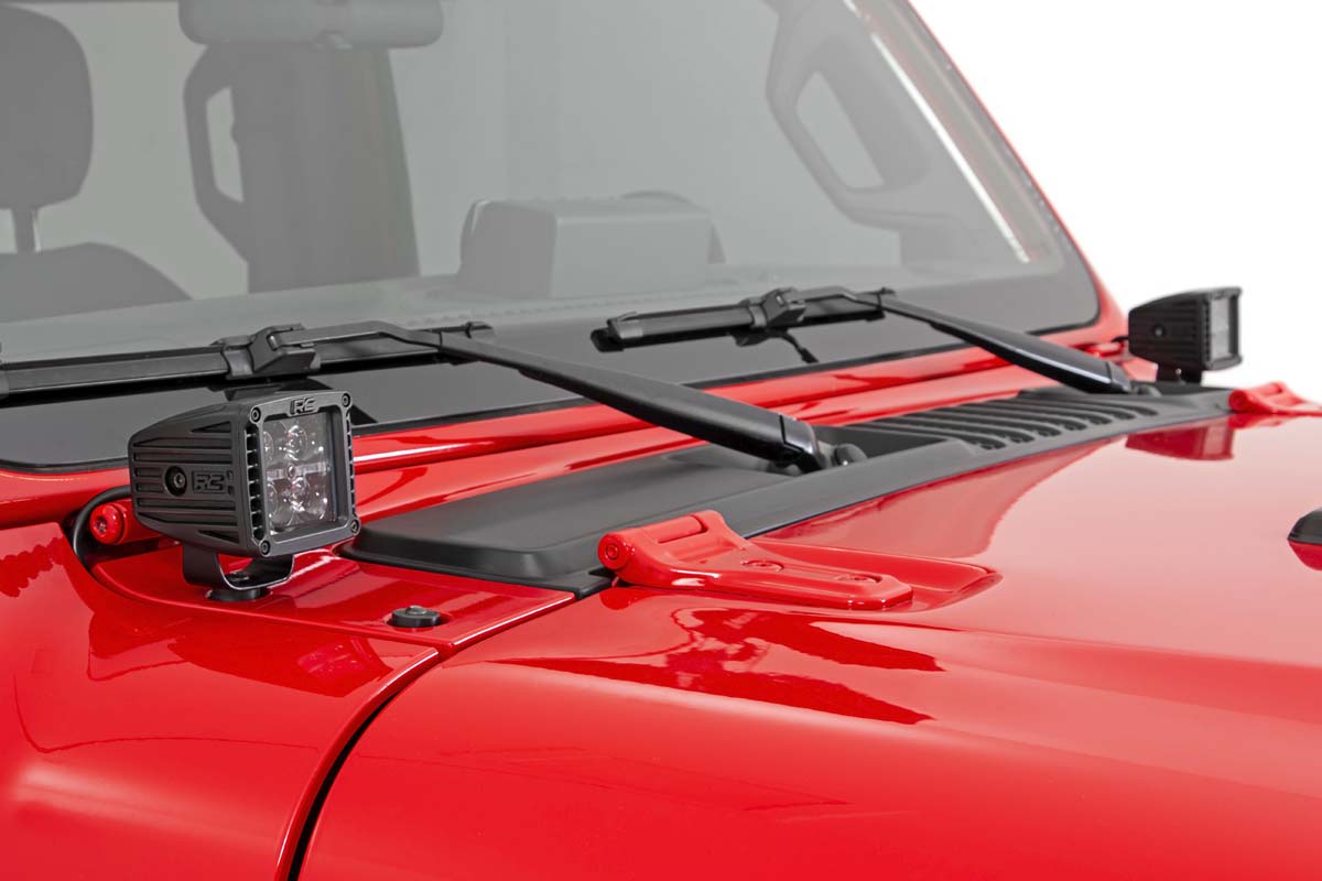 LED Light Kit | Cowl Mount | 2" Spectrum Pair | Jeep Gladiator JT/Wrangler JL (18-26)