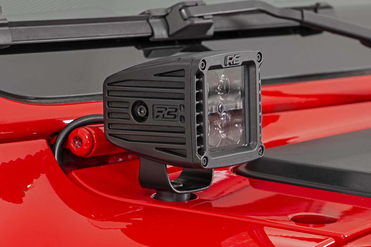LED Light Kit | Cowl Mount | 2" Spectrum Pair | Jeep Gladiator JT/Wrangler JL (18-26)