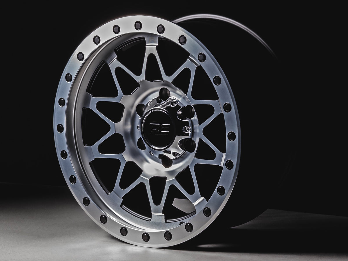 Rough Country 78 Series Wheel | Simulated Beadlock | Full Machine | 17x8.5 | 5x5 | +0mm