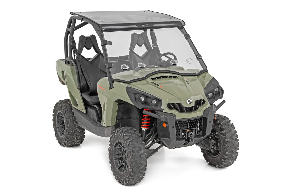 Vented Full Windshield | Scratch Resistant | Can-Am Commander Max 1000