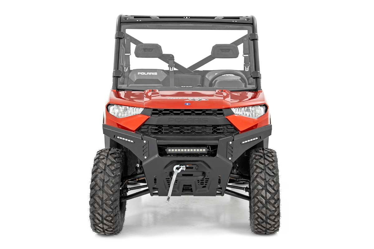LED Light Kit | Bumper Mount | 12" Black Single Row | Polaris Ranger XP 1000